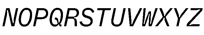 ABCWhyteMonoInktrap BookItalic Font UPPERCASE
