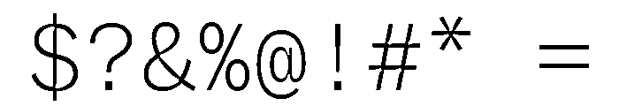 ABCWhyteMonoInktrap Extralight Font OTHER CHARS