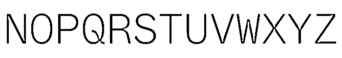 ABCWhyteMonoInktrap Extralight Font UPPERCASE