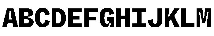 ABCWhyteMonoInktrap Heavy Font UPPERCASE