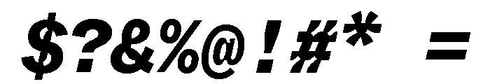 ABCWhyteMonoInktrap HeavyItalic Font OTHER CHARS