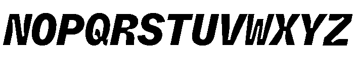 ABCWhyteMonoInktrap HeavyItalic Font UPPERCASE