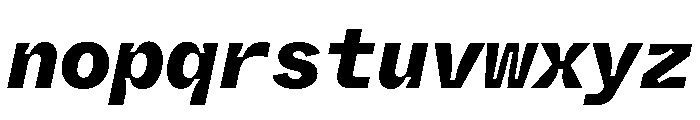 ABCWhyteMonoInktrap HeavyItalic Font LOWERCASE