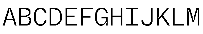 ABCWhyteMonoInktrap Light Font UPPERCASE