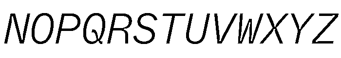 ABCWhyteMonoInktrap LightItalic Font UPPERCASE