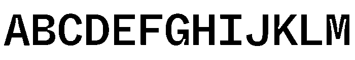 ABCWhyteMonoInktrap Medium Font UPPERCASE