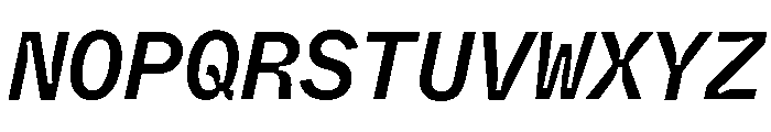 ABCWhyteMonoInktrap MediumItalic Font UPPERCASE