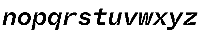 ABCWhyteMonoInktrap MediumItalic Font LOWERCASE