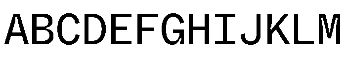 ABCWhyteMonoInktrap Regular Font UPPERCASE