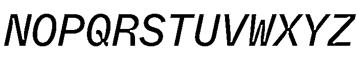 ABCWhyteMonoInktrap RegularItalic Font UPPERCASE
