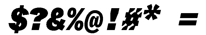 ABCWhyteMonoInktrap SuperItalic Font OTHER CHARS