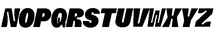 ABCWhyteMonoInktrap SuperItalic Font UPPERCASE