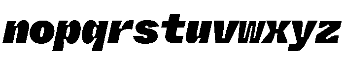 ABCWhyteMonoInktrap SuperItalic Font LOWERCASE