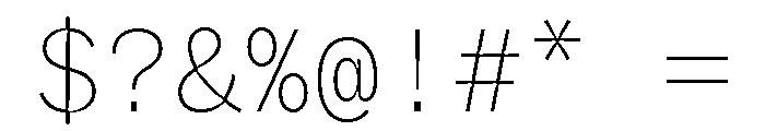 ABCWhyteMonoInktrap Thin Font OTHER CHARS