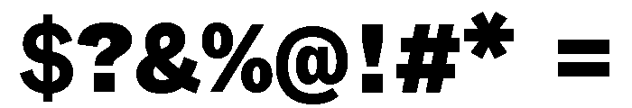 ABCWhyteSemi Mono Black Font OTHER CHARS