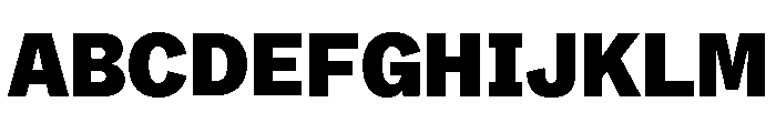 ABCWhyteSemi Mono Black Font UPPERCASE