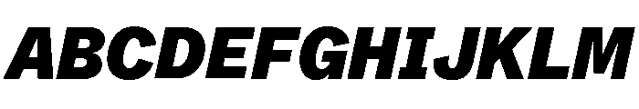 ABCWhyteSemi Mono BlackItalic Font UPPERCASE
