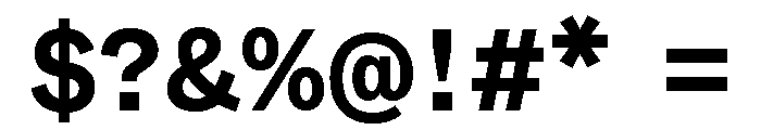 ABCWhyteSemi Mono Bold Font OTHER CHARS