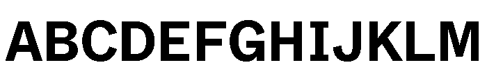 ABCWhyteSemi Mono Bold Font UPPERCASE