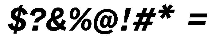 ABCWhyteSemi Mono BoldItalic Font OTHER CHARS