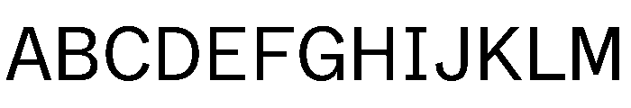 ABCWhyteSemi Mono Book Font UPPERCASE