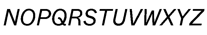 ABCWhyteSemi Mono BookItalic Font UPPERCASE