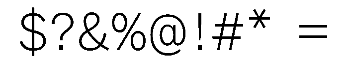 ABCWhyteSemi Mono Extralight Font OTHER CHARS