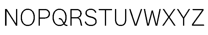 ABCWhyteSemi Mono Extralight Font UPPERCASE