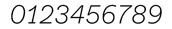 ABCWhyteSemi Mono ExtralightItalic Font OTHER CHARS