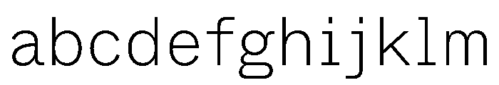 ABCWhyteSemi Mono Extralight FONT