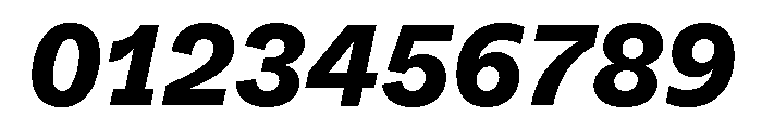 ABCWhyteSemi Mono HeavyItalic Font OTHER CHARS