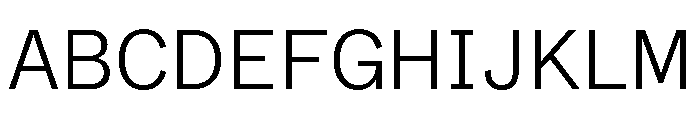 ABCWhyteSemi Mono Light Font UPPERCASE