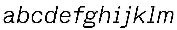 ABCWhyteSemi Mono LightItalic FONT