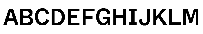 ABCWhyteSemi Mono Medium Font UPPERCASE