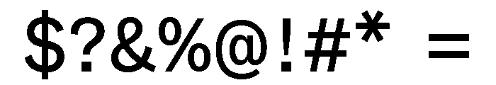 ABCWhyteSemi Mono Regular Font OTHER CHARS