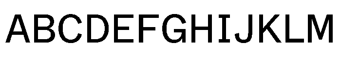 ABCWhyteSemi Mono Regular Font UPPERCASE