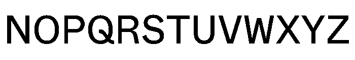 ABCWhyteSemi Mono Regular Font UPPERCASE
