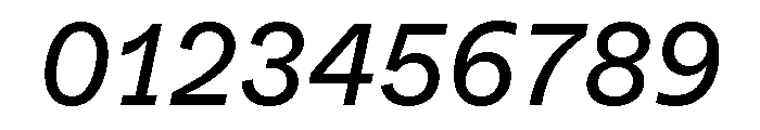 ABCWhyteSemi Mono RegularItalic Font OTHER CHARS