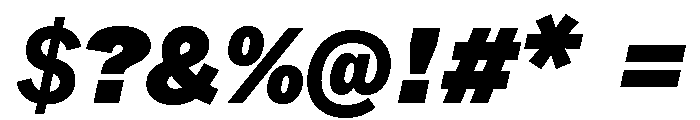 ABCWhyteSemi Mono SuperItalic Font OTHER CHARS