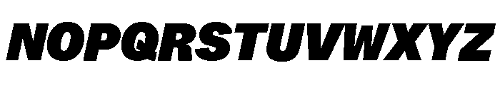 ABCWhyteSemi Mono SuperItalic Font UPPERCASE
