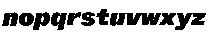 ABCWhyteSemi Mono SuperItalic Font LOWERCASE