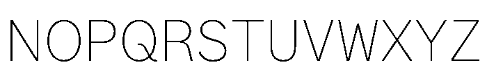ABCWhyteSemi Mono Thin Font UPPERCASE