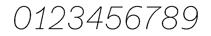 ABCWhyteSemi Mono ThinItalic Font OTHER CHARS