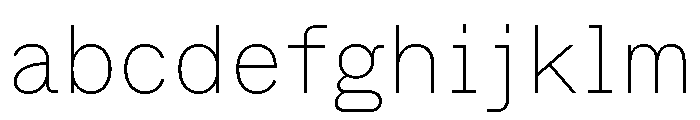 ABCWhyteSemi Mono Thin FONT