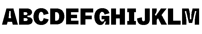 ABCWhyteSemi MonoInktrap Black Font UPPERCASE