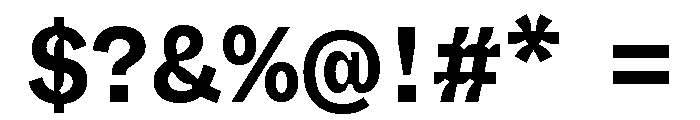 ABCWhyteSemi MonoInktrap Bold Font OTHER CHARS
