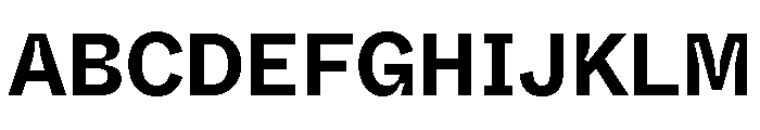 ABCWhyteSemi MonoInktrap Bold Font UPPERCASE
