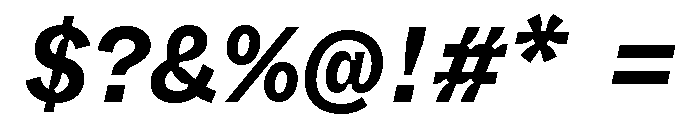 ABCWhyteSemi MonoInktrap BoldItalic Font OTHER CHARS