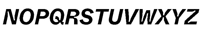 ABCWhyteSemi MonoInktrap BoldItalic Font UPPERCASE