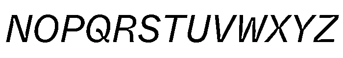 ABCWhyteSemi MonoInktrap BookItalic Font UPPERCASE